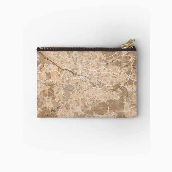 Item preview, Map of Glasgow (England) in sepia vintage style designed and sold by blursbyai.
