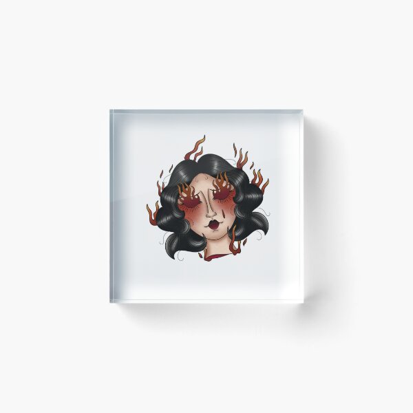 Item preview, Copie de bad omens old school tattoo merch designed and sold by prscllart.
