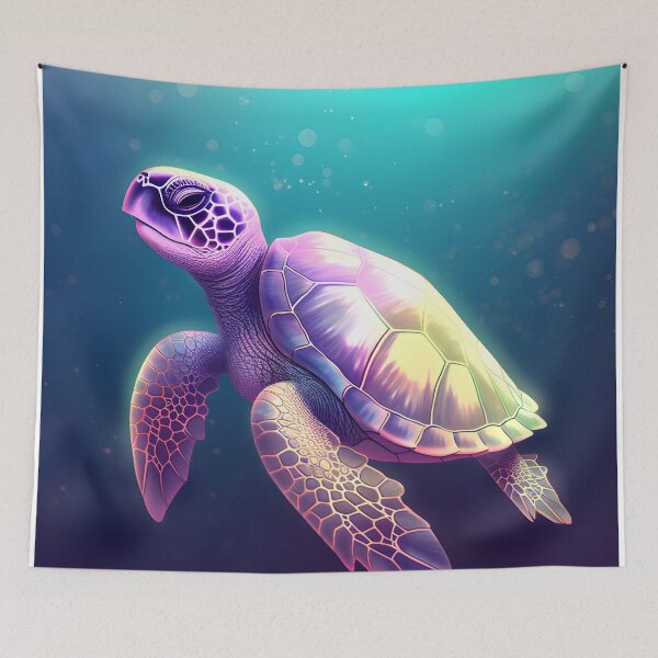 Item preview, Colorful Sea Turtle | Sea Turtle Day designed and sold by StickeryPickery.