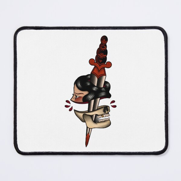 Item preview, Copie de Copie de bad omens old school tattoo merch designed and sold by prscllart.