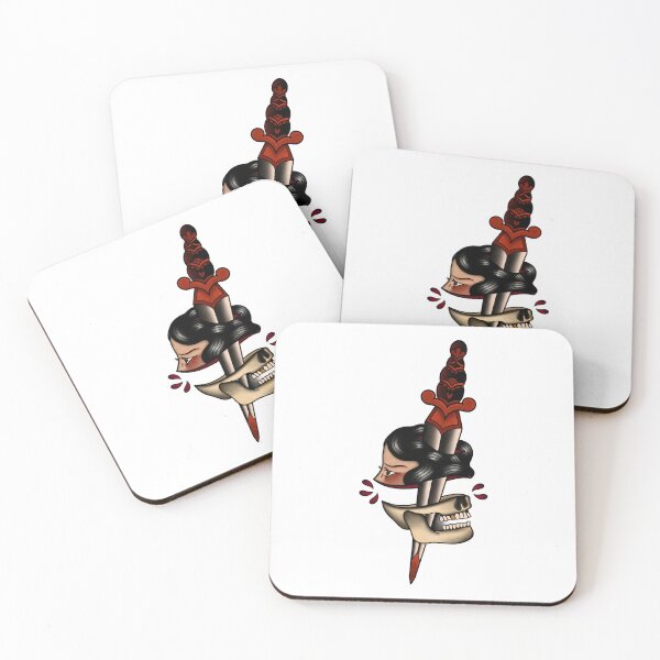 Item preview, Copie de Copie de bad omens old school tattoo merch designed and sold by prscllart.