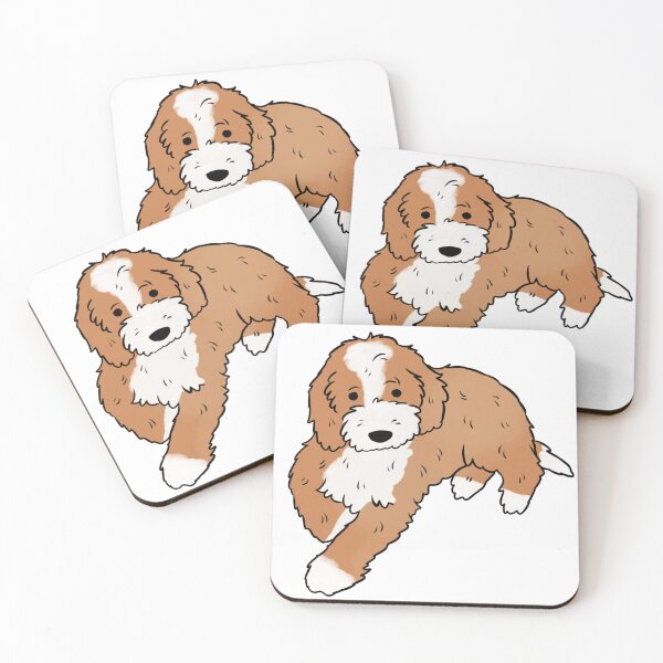 Item preview, Cavapoo cute dog illustration  designed and sold by Yarafantasyart.