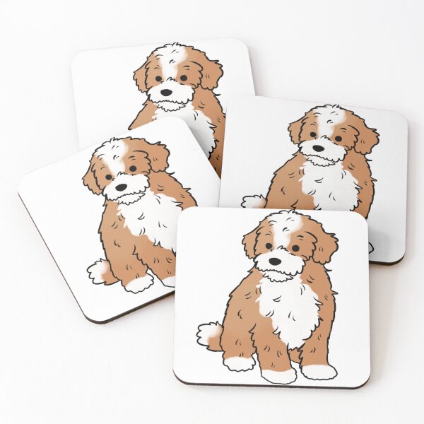 Item preview, Cavapoo cute dog illustration  designed and sold by Yarafantasyart.