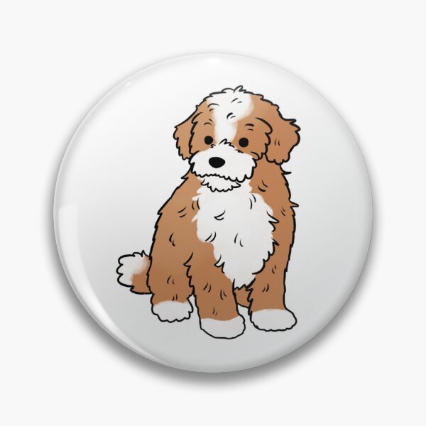 Item preview, Cavapoo cute dog illustration  designed and sold by Yarafantasyart.
