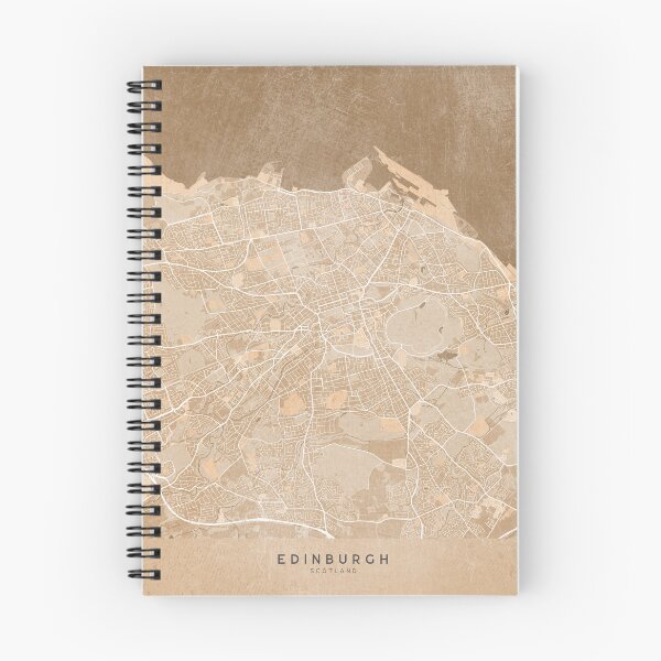 Item preview, Map of Edinburgh (England) in sepia vintage style designed and sold by blursbyai.