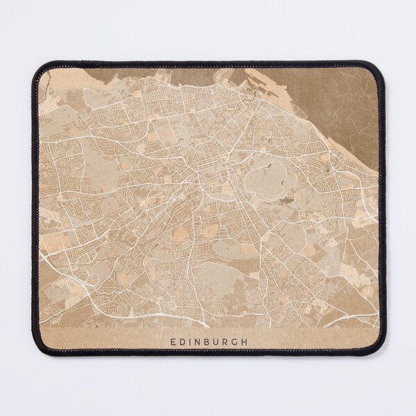Item preview, Map of Edinburgh (England) in sepia vintage style designed and sold by blursbyai.