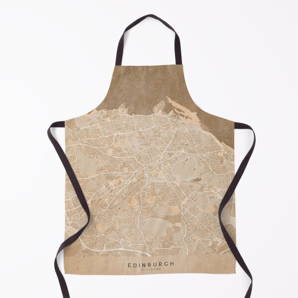 Item preview, Map of Edinburgh (England) in sepia vintage style designed and sold by blursbyai.