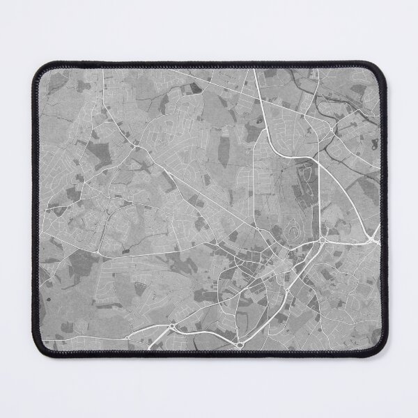 Item preview, Map of Dudley (England) in gray vintage style designed and sold by blursbyai.