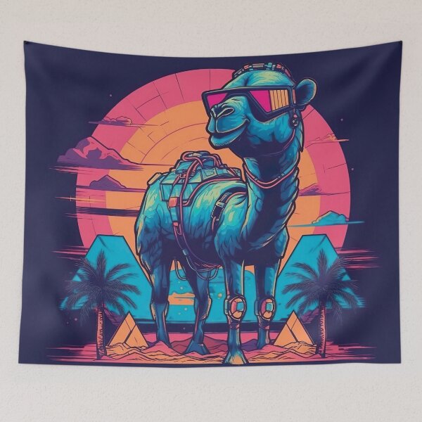 Item preview, Cool camel, retro designed and sold by Hibiskusmond.