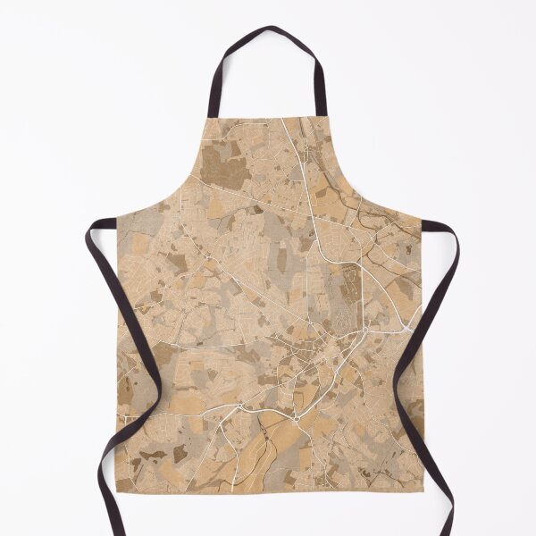 Item preview, Map of Dudley (England) in sepia vintage style designed and sold by blursbyai.