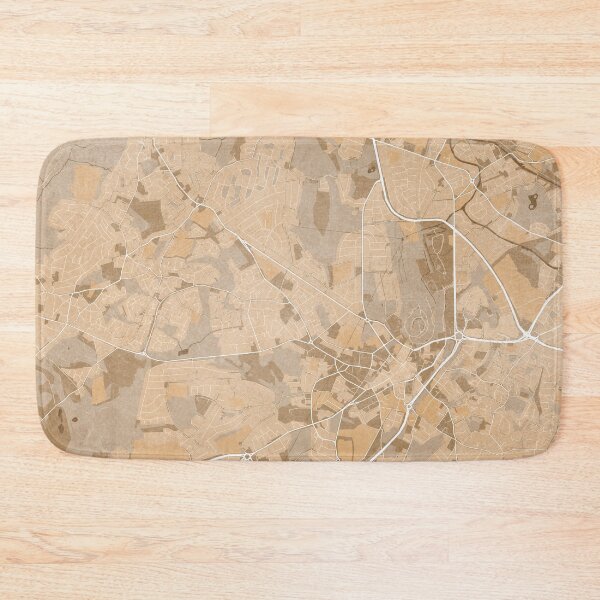 Item preview, Map of Dudley (England) in sepia vintage style designed and sold by blursbyai.