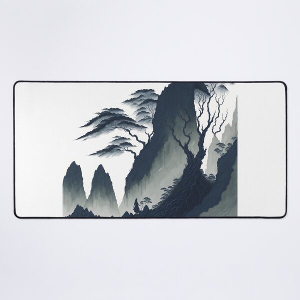 Item preview, Rural Charm| Sepia Ink Wash Landscape of Ninh Binh Vietnam| Ancient Villages in Sepia designed and sold by RedArtG09.
