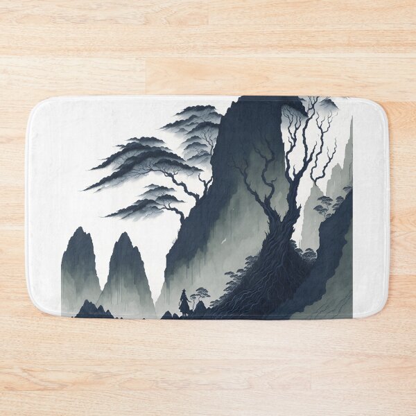 Item preview, Rural Charm| Sepia Ink Wash Landscape of Ninh Binh Vietnam| Ancient Villages in Sepia designed and sold by RedArtG09.