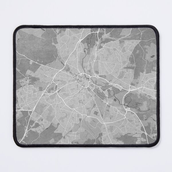 Item preview, Map of Derby (England) in gray vintage style designed and sold by blursbyai.