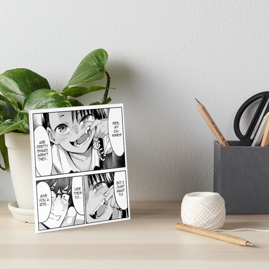 Nagatoro Fangs Art Board Print for Sale by Hellfire98