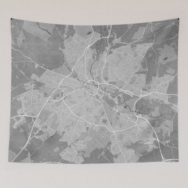 Item preview, Map of Derby (England) in gray vintage style designed and sold by blursbyai.