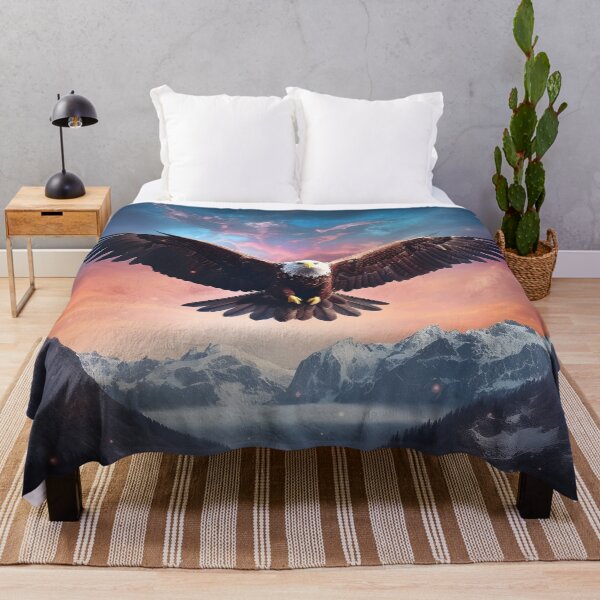 Item preview, The Eagle's Escape: A Bird of Prey Soaring Through a Cosmic Landscape designed and sold by MonsterMatt87.
