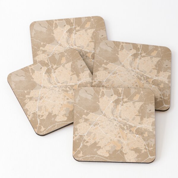 Item preview, Map of Derby (England) in sepia vintage style designed and sold by blursbyai.