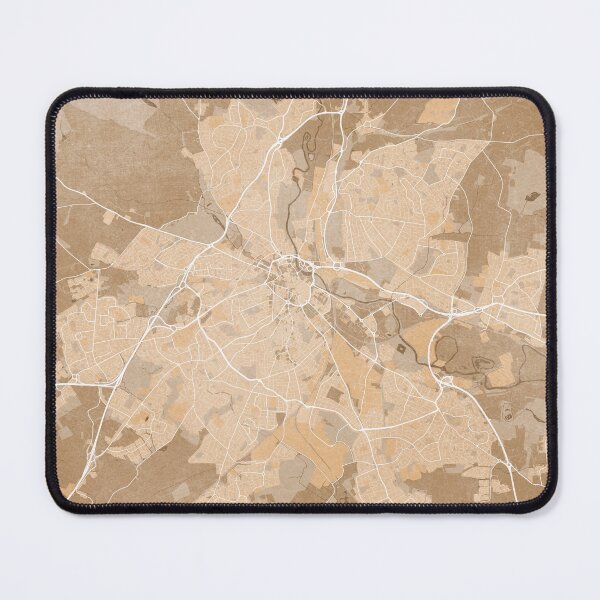 Item preview, Map of Derby (England) in sepia vintage style designed and sold by blursbyai.