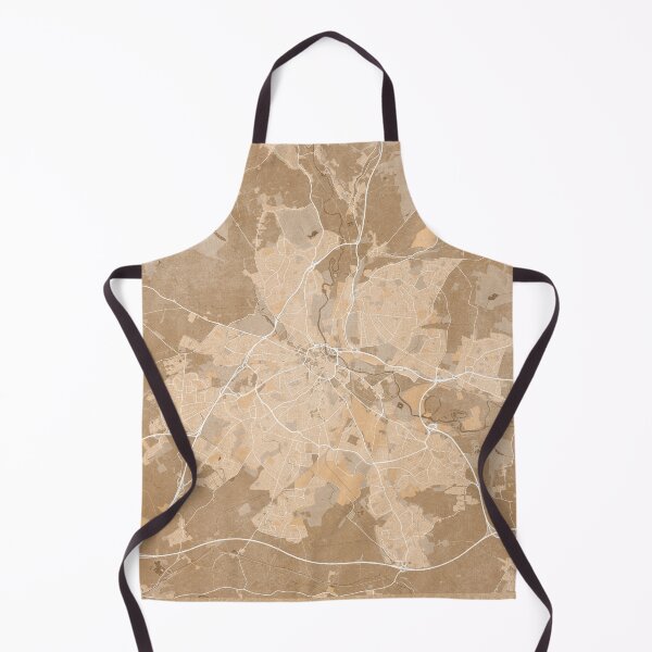 Item preview, Map of Derby (England) in sepia vintage style designed and sold by blursbyai.