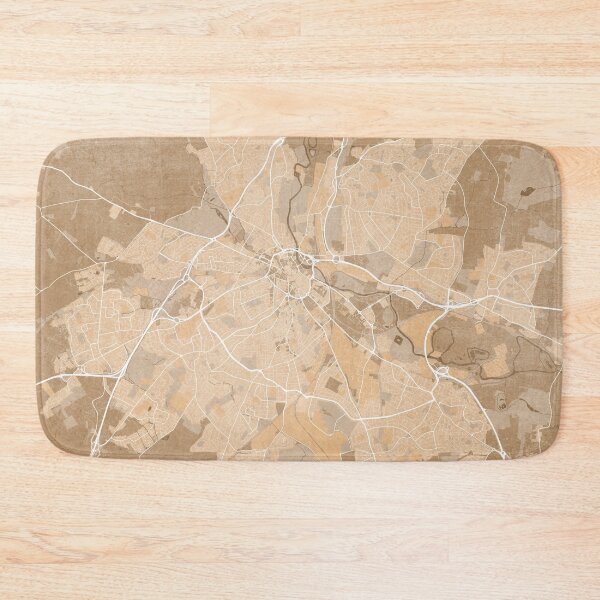 Item preview, Map of Derby (England) in sepia vintage style designed and sold by blursbyai.