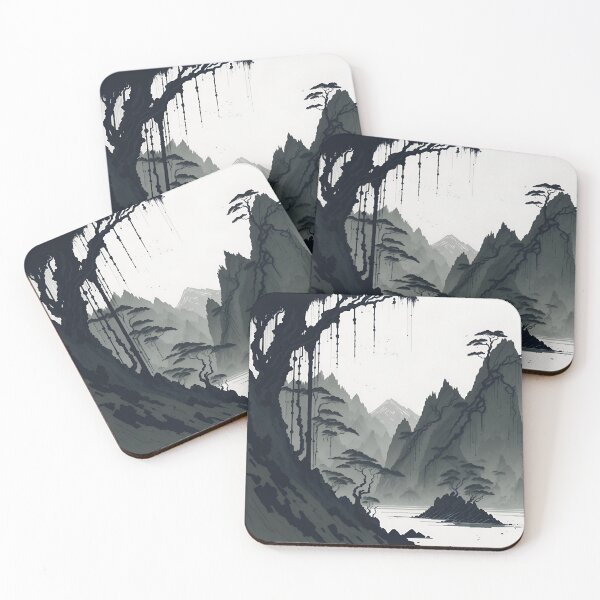 Item preview, A Journey Back in Time: Sepia Ink Wash of Ninh Binh's Traditional Villages| Sepia Scenery designed and sold by RedArtG09.