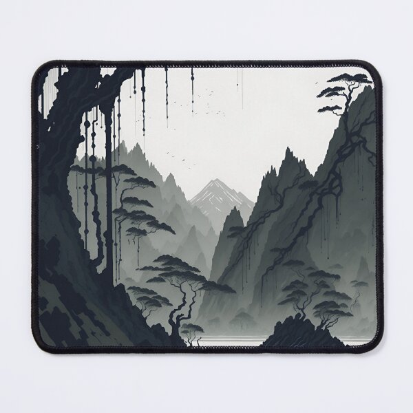 Item preview, A Journey Back in Time: Sepia Ink Wash of Ninh Binh's Traditional Villages| Sepia Scenery designed and sold by RedArtG09.