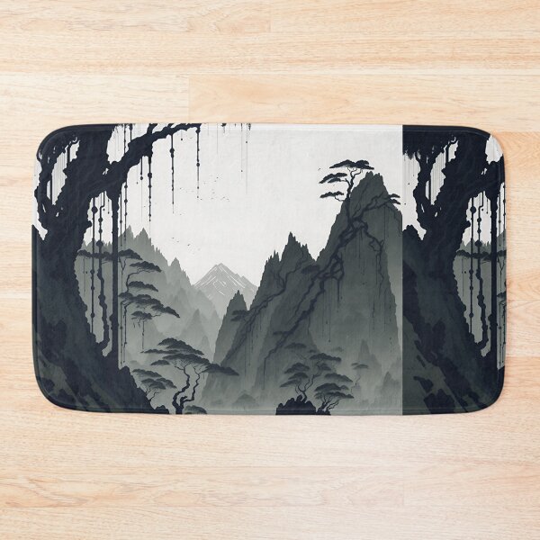 Item preview, A Journey Back in Time: Sepia Ink Wash of Ninh Binh's Traditional Villages| Sepia Scenery designed and sold by RedArtG09.