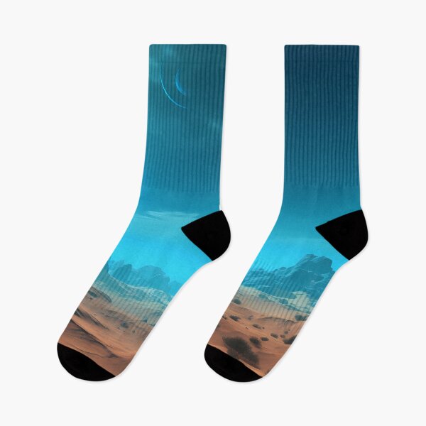 Item preview, The Azure Frontier: A Rocky and Otherworldly World Bathed in Blue Skies designed and sold by MonsterMatt87.