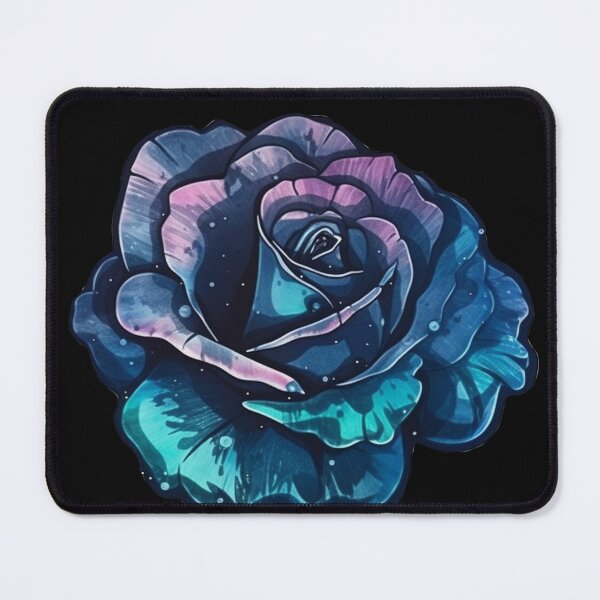 Item preview, Magic blue Rosa. Beautiful colourful blue Rose Flower. Tattoo Rosa, Flowers designed and sold by Anastasiia Yurevych.