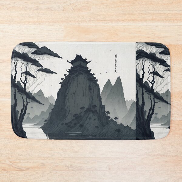 Item preview, Soothing Sepia Ink Wash of Ninh Binh's Rustic Villages| Tranquil Sepia Landscape of Ancient Villages in Ninh Binh, Vietnam designed and sold by RedArtG09.
