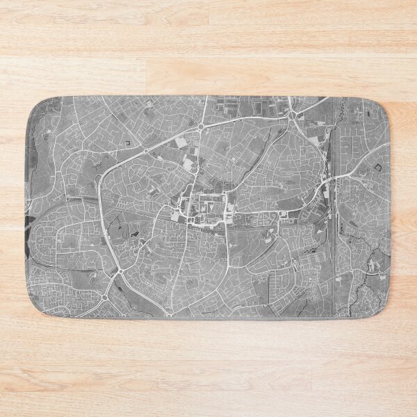 Item preview, Map of Crawley (England) in gray vintage style designed and sold by blursbyai.
