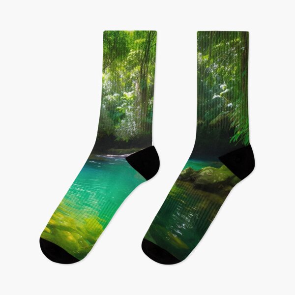 Item preview, The Tropical Oasis: A Calm Stream Amidst the Beauty of a Forest designed and sold by MonsterMatt87.