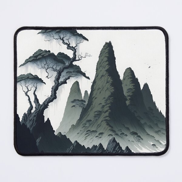 Item preview, Sepia Ink Wash Painting of Ninh Binh's Idyllic Countryside| Ninh Binh's Ancient Villages in Sepia| A Timeless Landscape designed and sold by RedArtG09.