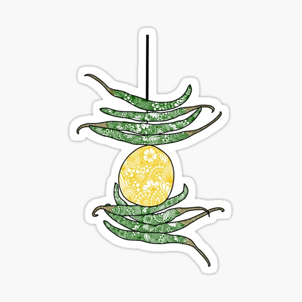 Item preview, Nimbu-Mirchi nazar na lage designed and sold by TheHermitCrab.