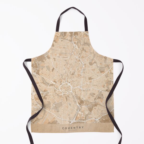Item preview, Map of Coventry (England) in sepia vintage style designed and sold by blursbyai.