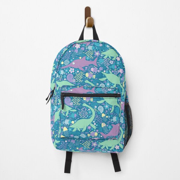 Item preview, Swimming with Plesiosaurs - Mint and Lilac - cute prehistoric animal design by Cecca Designs designed and sold by Cecca-Designs.