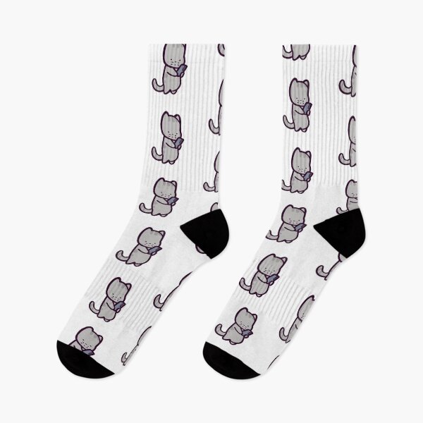 Item preview, Cute Cat Texting On Phone designed and sold by ThumboArtBumbo.