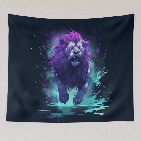 Item preview, King Lion Art designed and sold by letsgetinspired.