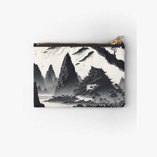 Item preview, Vintage Sepia Ink Wash of Ninh Binh's Countryside| Peaceful Serenity| Sepia Landscape of Ninh Binh, Vietnam designed and sold by RedArtG09.