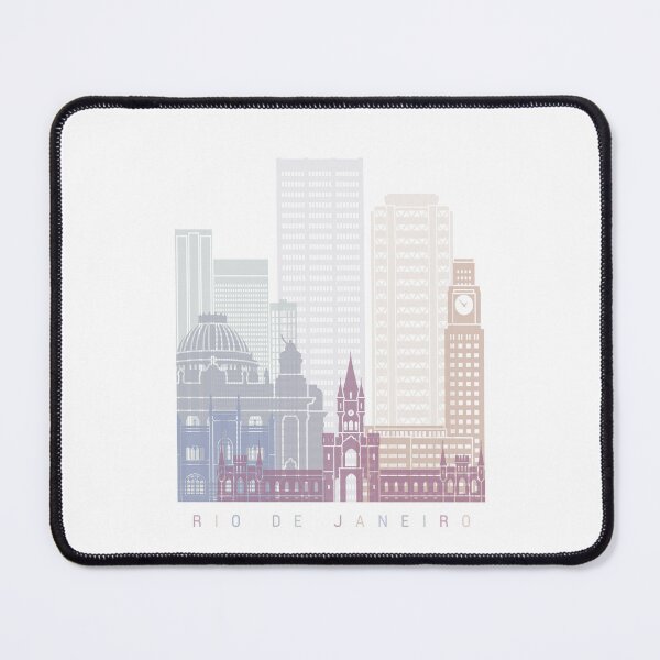 Item preview, RIO JANEIRO SKYLINE POSTER PASTEL designed and sold by paulrommer.