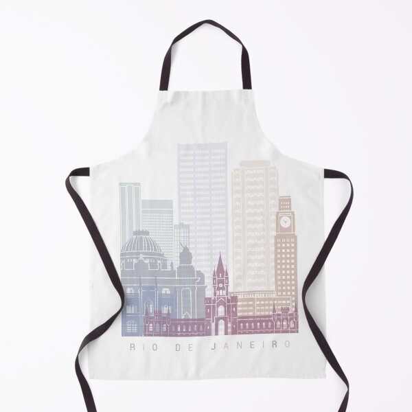 Item preview, RIO JANEIRO SKYLINE POSTER PASTEL designed and sold by paulrommer.
