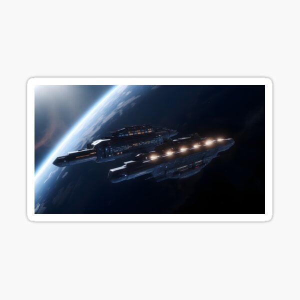 Item preview, The Celestial Cruiser: A Spaceship on a Voyage Above Earth's Breathtaking Terrain designed and sold by MonsterMatt87.