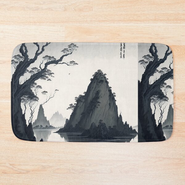 Item preview, Ninh Binh's Ancient Villages| A Timeless Sepia Ink Wash| Ink Wash Painting of Ninh Binh's Rustic Villages designed and sold by RedArtG09.