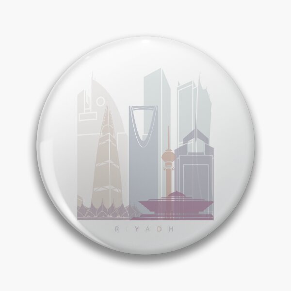 Item preview, RIYADH SKYLINE POSTER PASTEL designed and sold by paulrommer.