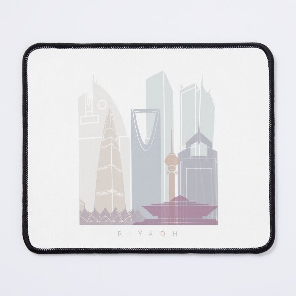 Item preview, RIYADH SKYLINE POSTER PASTEL designed and sold by paulrommer.
