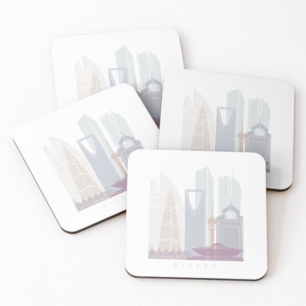 Item preview, RIYADH SKYLINE POSTER PASTEL designed and sold by paulrommer.