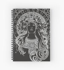 Alphonse Mucha Sarah Bernhardt Design Spiral Notebook