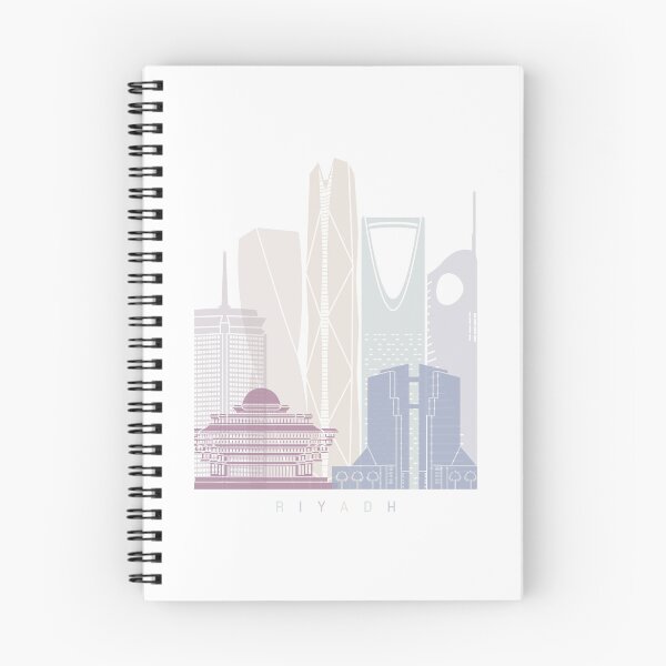 Item preview, RIYADH V2 SKYLINE POSTER PASTEL designed and sold by paulrommer.
