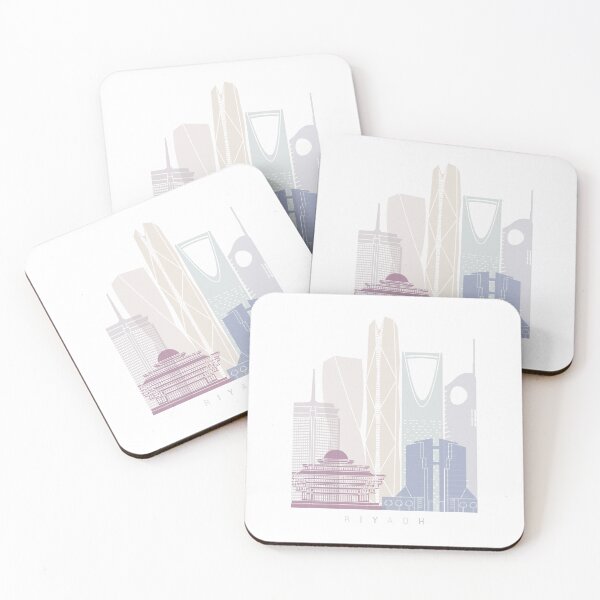 Item preview, RIYADH V2 SKYLINE POSTER PASTEL designed and sold by paulrommer.